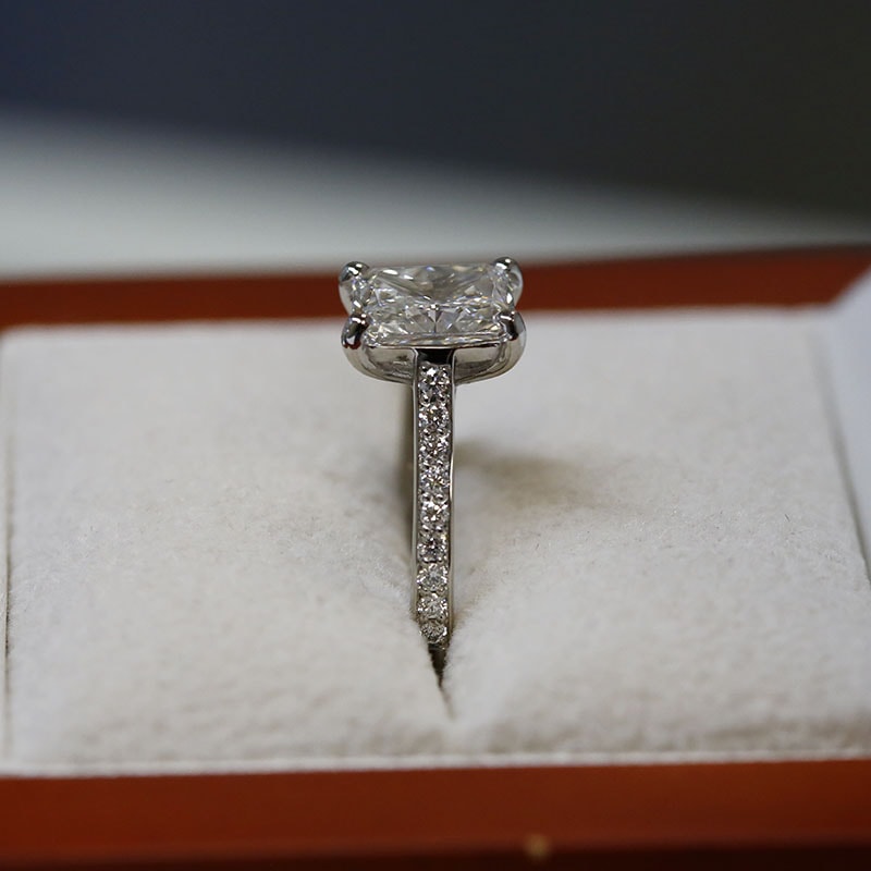 Radiant Shape Diamond Engagement Ring view 7