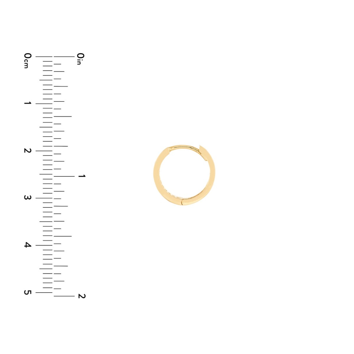 Mini Hoop Gold Earrings view 4
