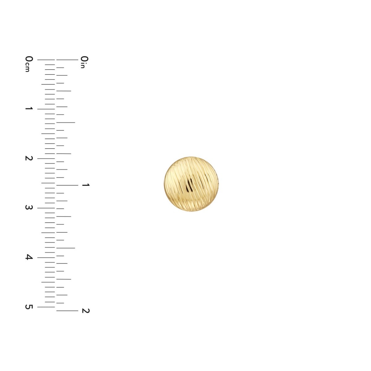 Striped Gold Button Studs view 5