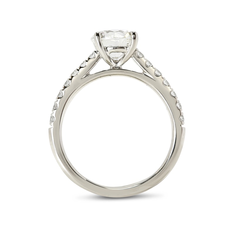Round Shape Contemporary Lab Grown Engagement Ring view 5