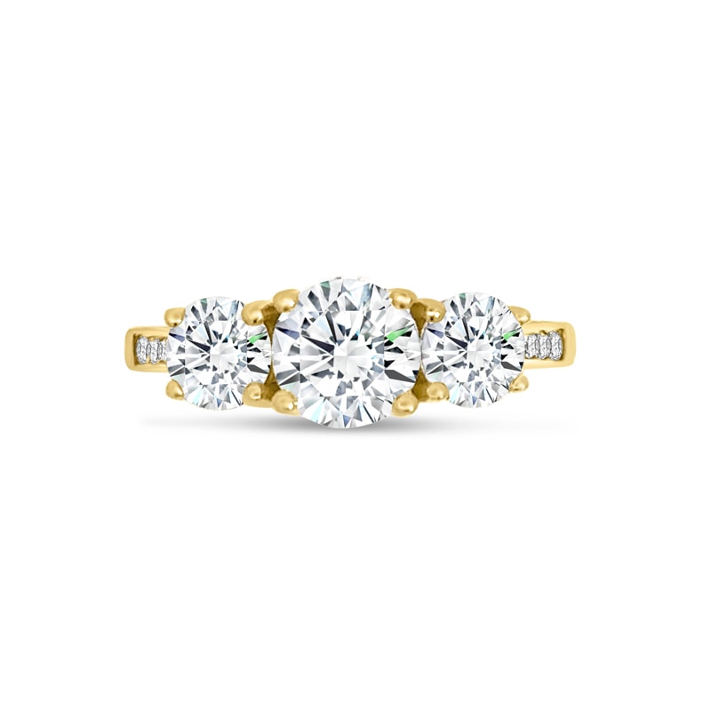 Round Brilliant Trilogy Diamond Engagement Ring