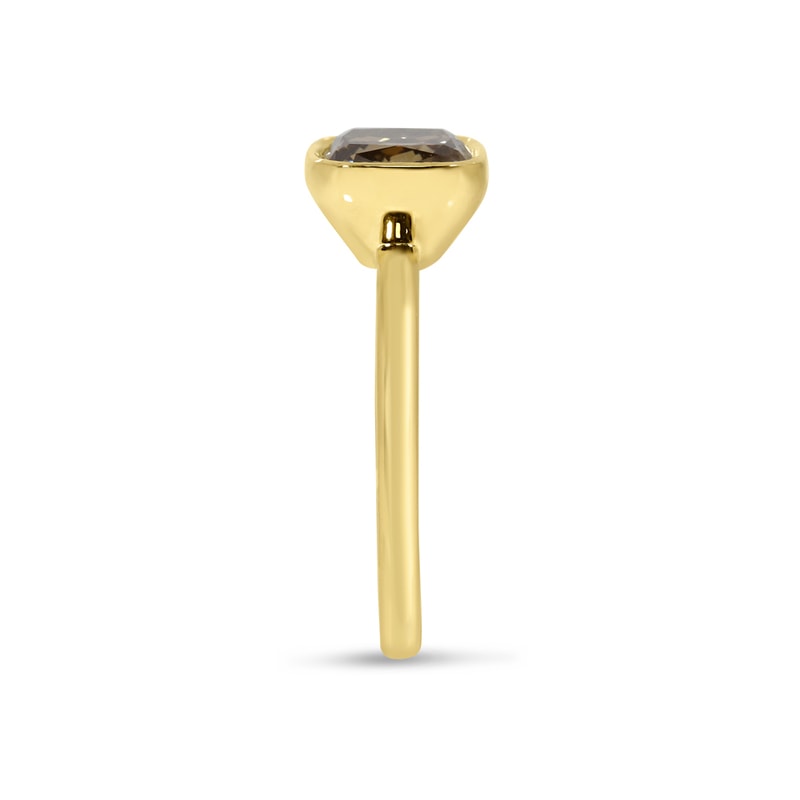 Rubover Cushion Contemporary Diamond Engagement Ring view 4