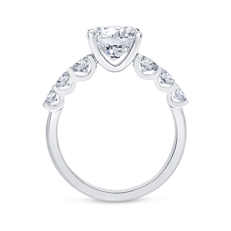 Seven Round Lab Grown Diamonds Engagement Ring view 5