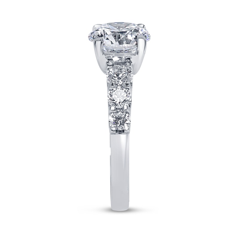 Seven Round Lab Grown Diamonds Engagement Ring view 4