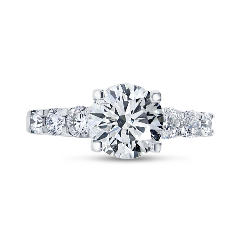 Seven Round Lab Grown Diamonds Engagement Ring view 1
