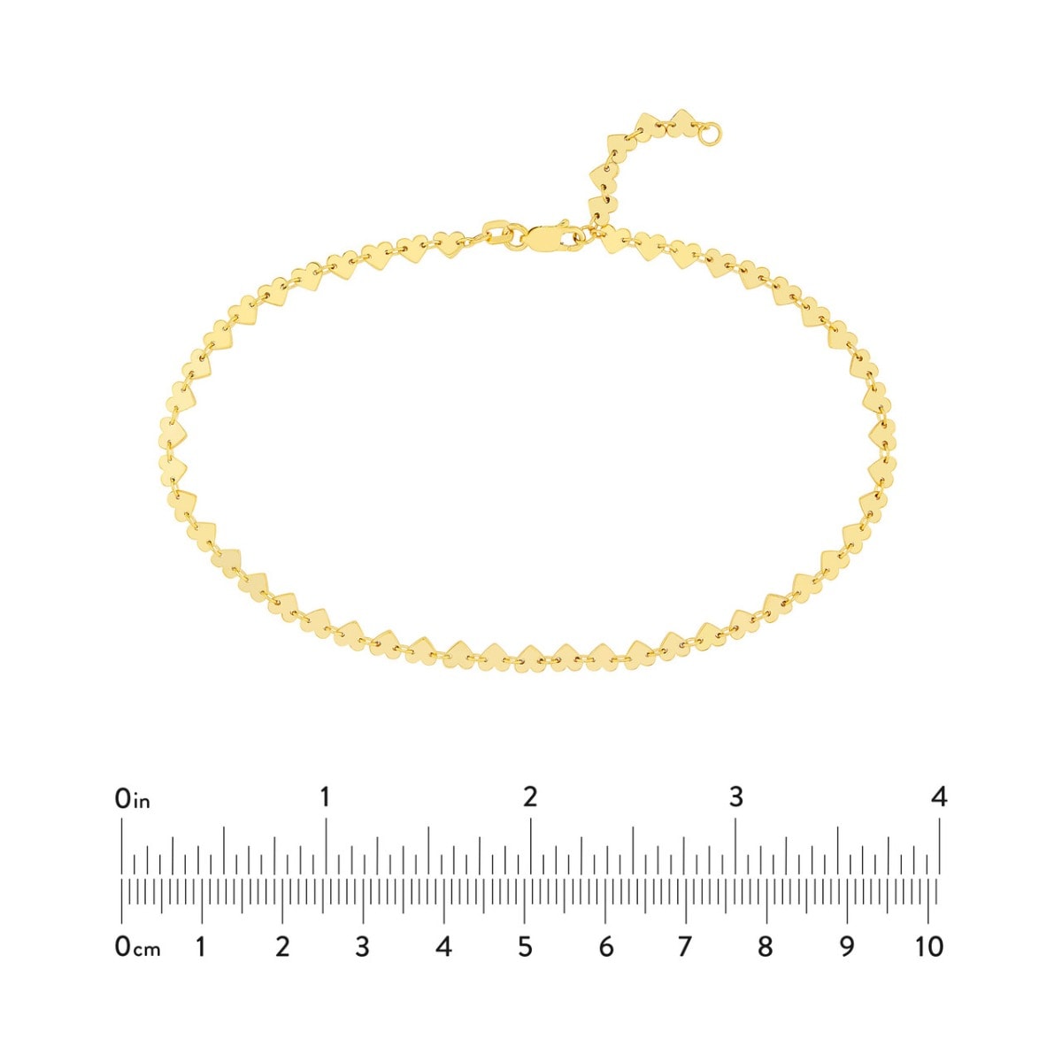 Heart to Heart Gold Anklet view 4