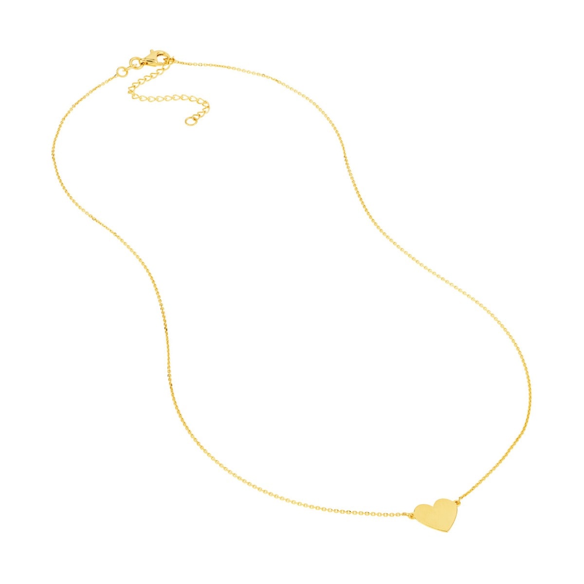 Personalized Heart Gold Pendant view 6