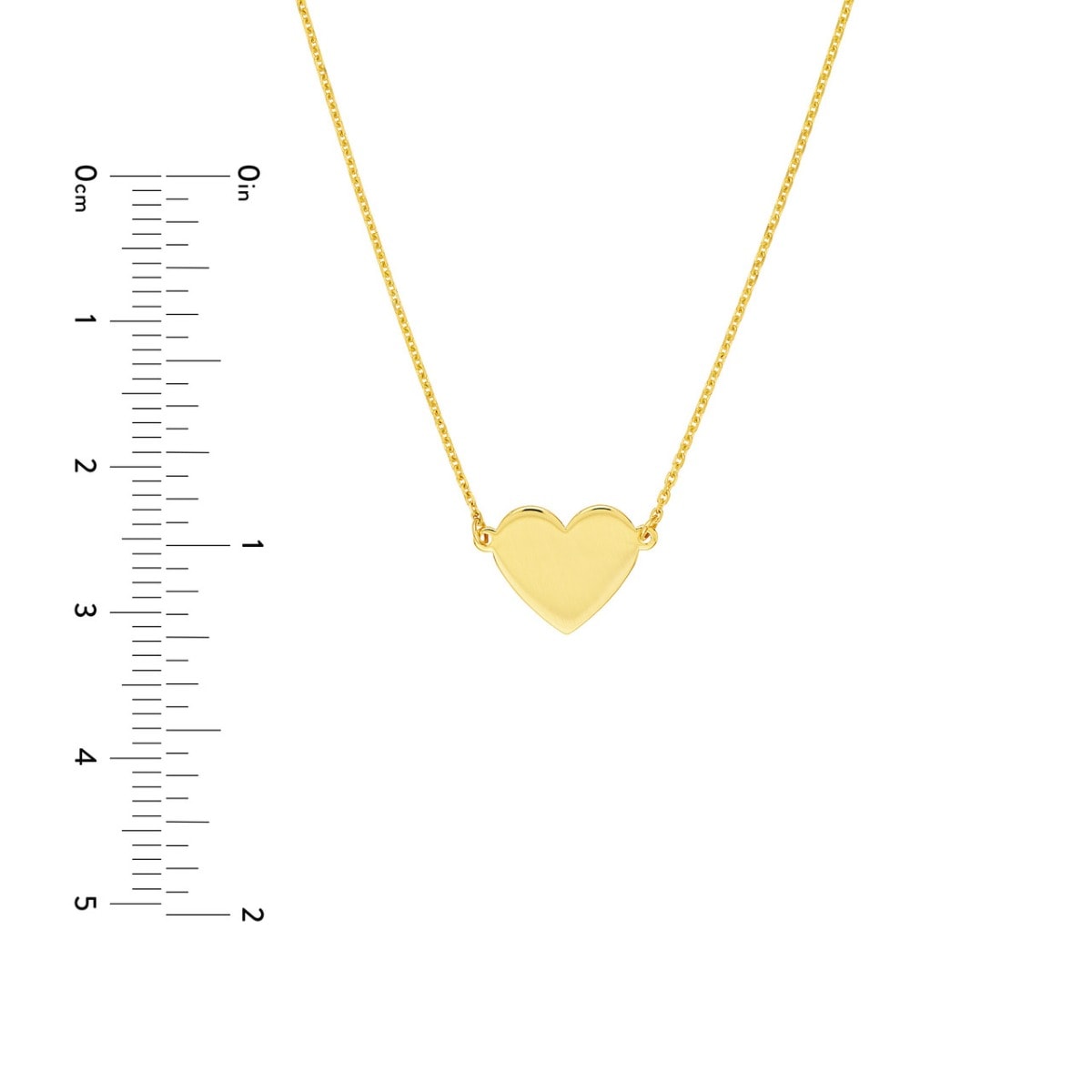 Personalized Heart Gold Pendant view 8