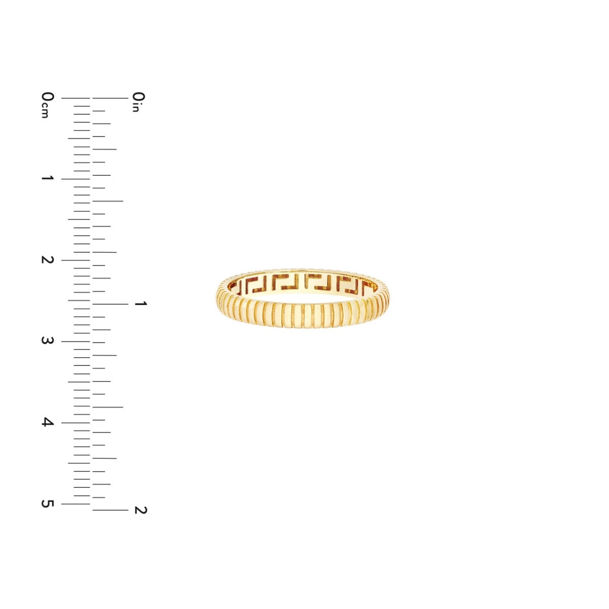 Snake Pattern Gold Band view 5