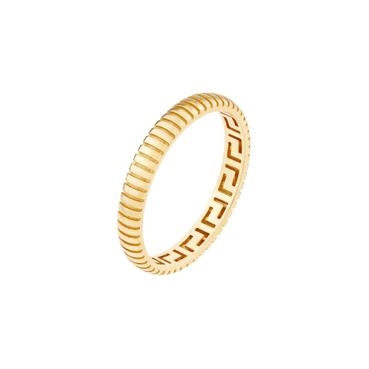 Snake Pattern Gold Band view 3