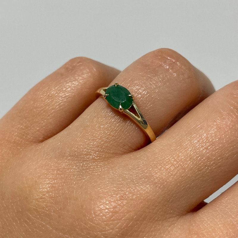 Split Shank Floating Round Shape Solitaire Diamond Engagement Ring view 7