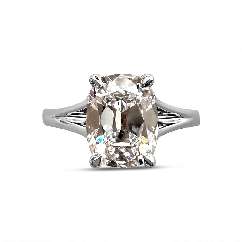 Split Shank Oval Cut Solitaire Diamond Engagement Ring view 1