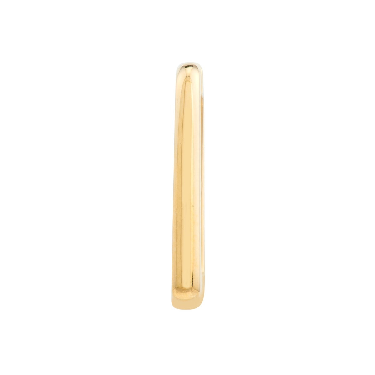Square Frame Paper Clip Gold Earrings view 3