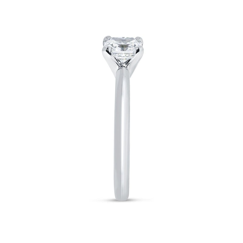 Square Radiant Shape Solitaire Diamond Engagement Ring view 4