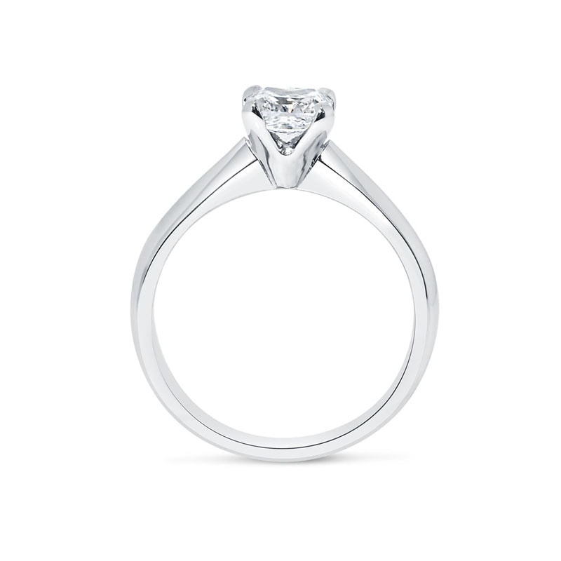 Square Radiant Shape Solitaire Diamond Engagement Ring view 5