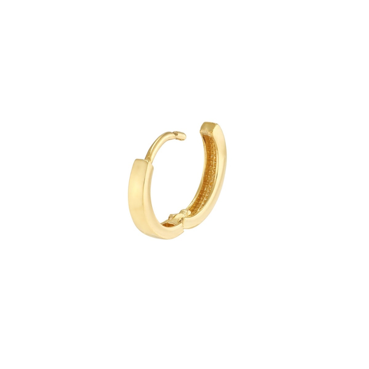 Square Tube Mini Hoop Earrings view 3