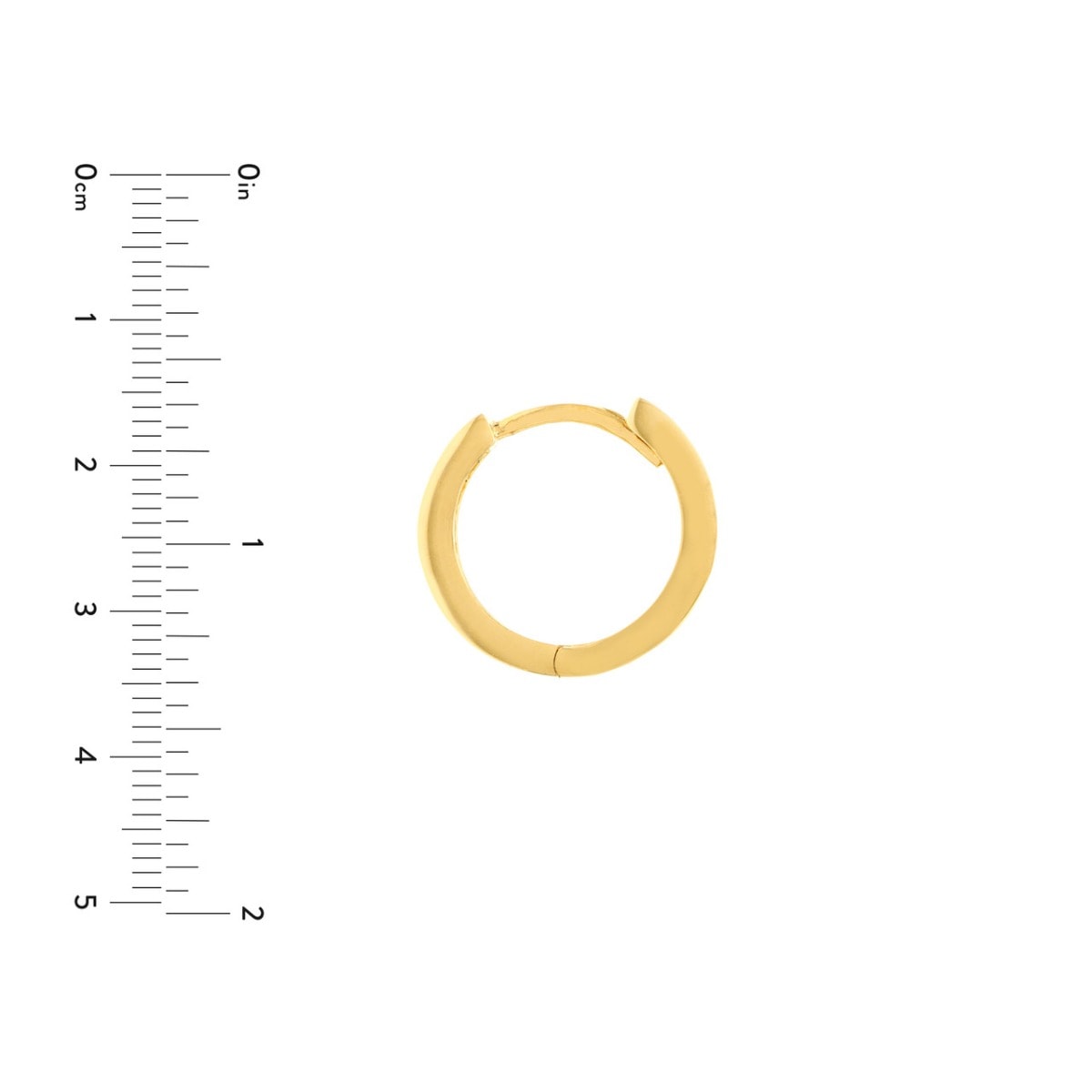 Square Tube Mini Hoop Earrings view 4