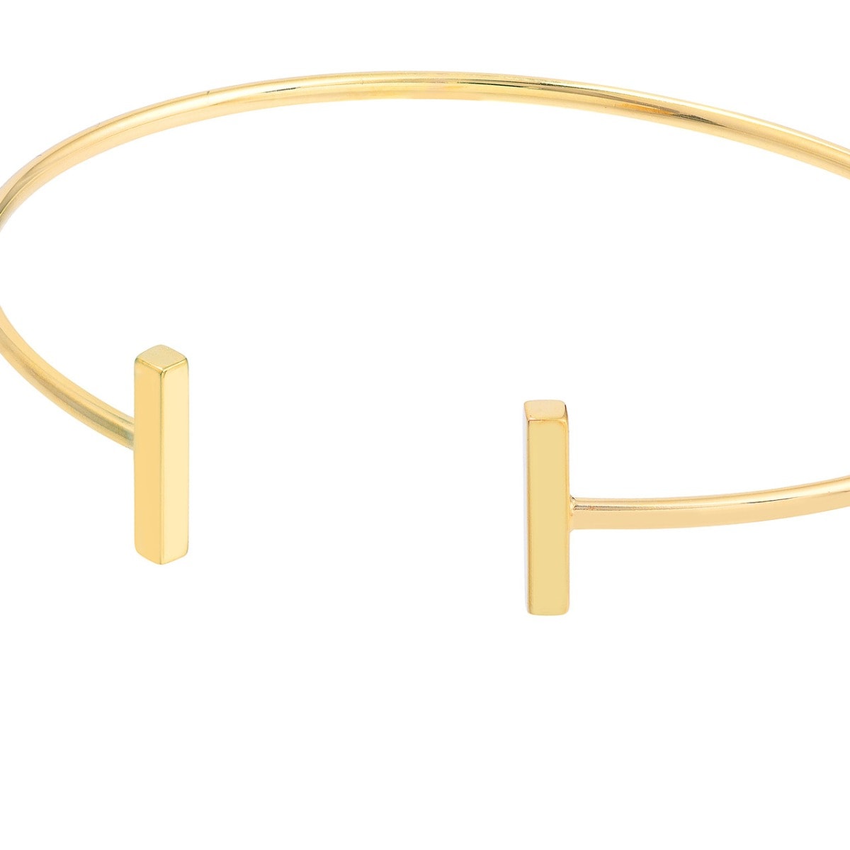Staple Bar Cuff Gold Bangle view 4