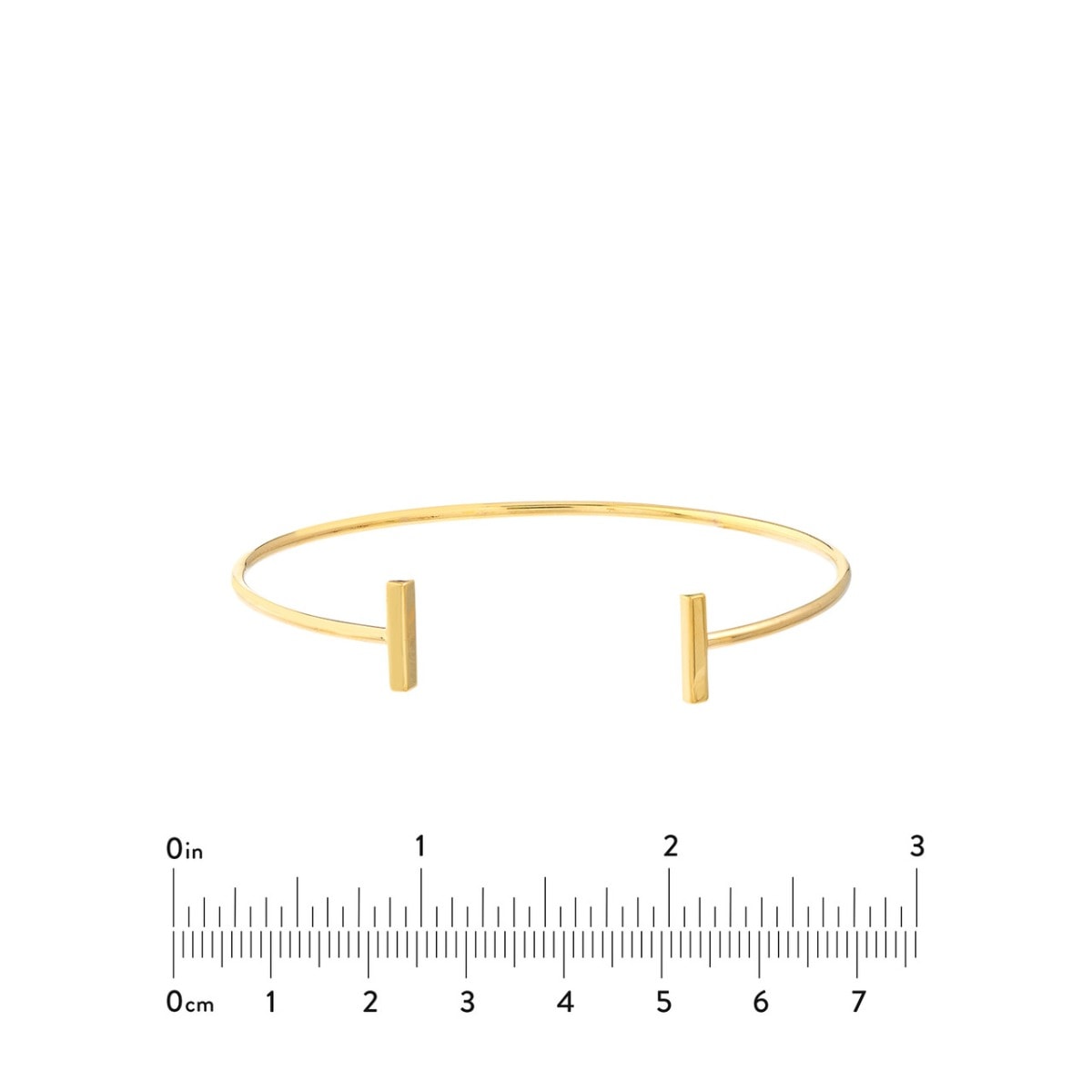 Staple Bar Cuff Gold Bangle view 5