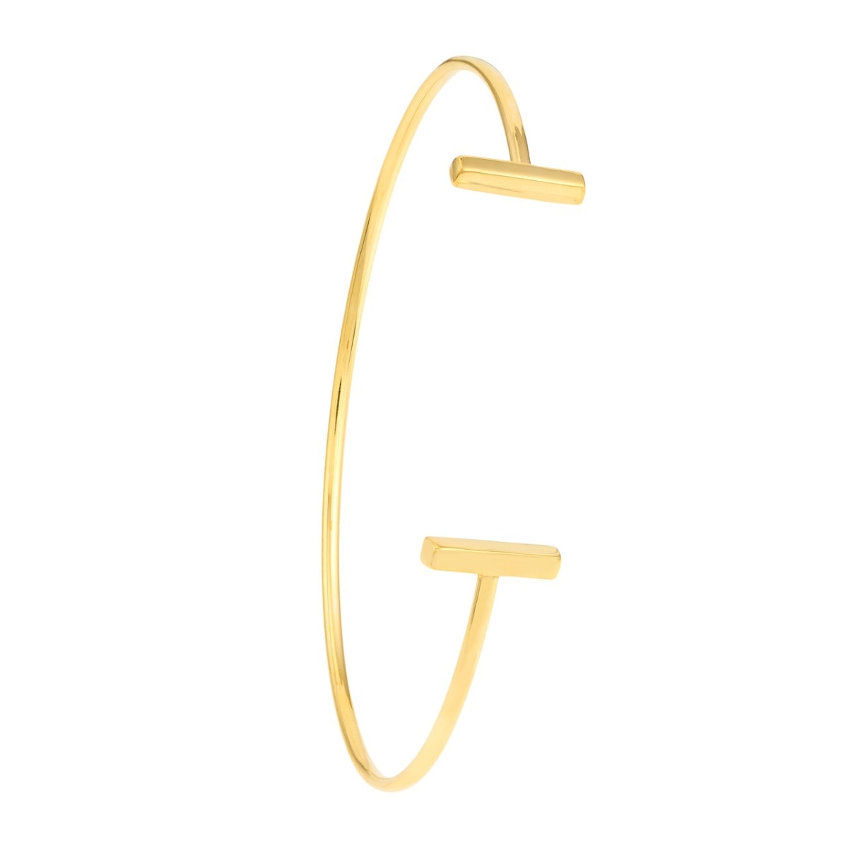 Staple Bar Cuff Gold Bangle view 3