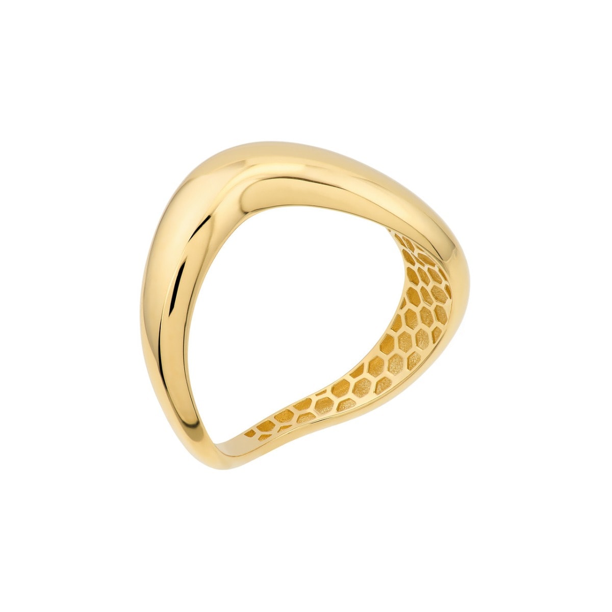 Gold Wave Ring view 4