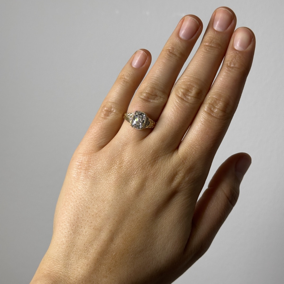 Taylor Swift Old Miner Diamond Engagement Ring view 7