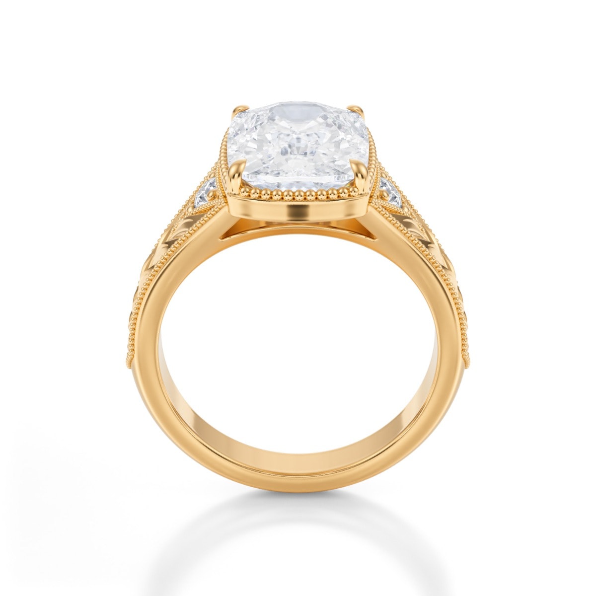 Taylor Swift Old Miner Diamond Engagement Ring view 3