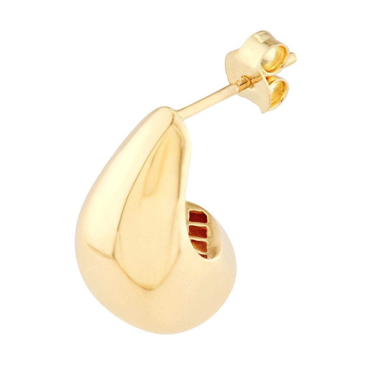 Golden Teardrop Earrings view 3
