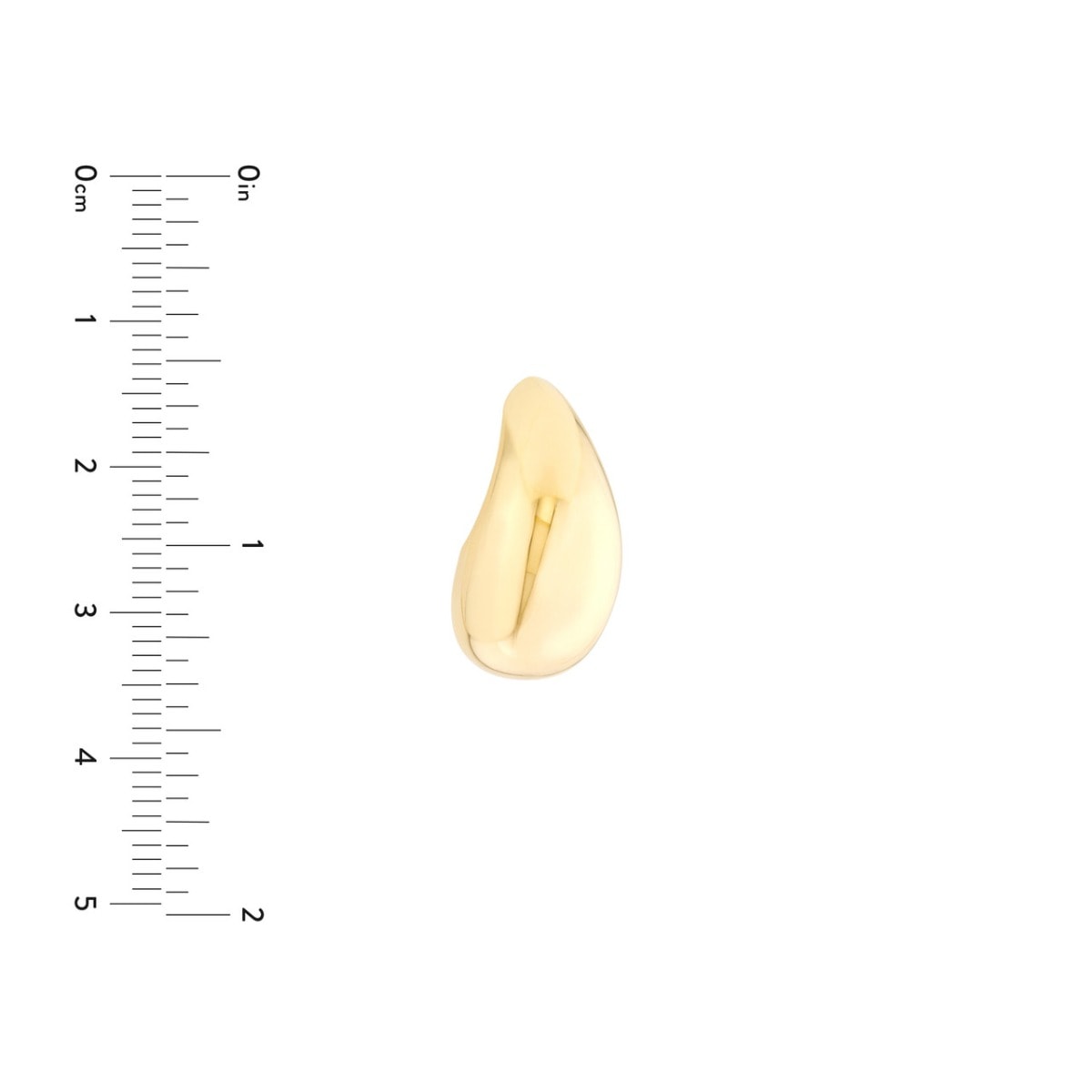 Golden Teardrop Earrings view 5