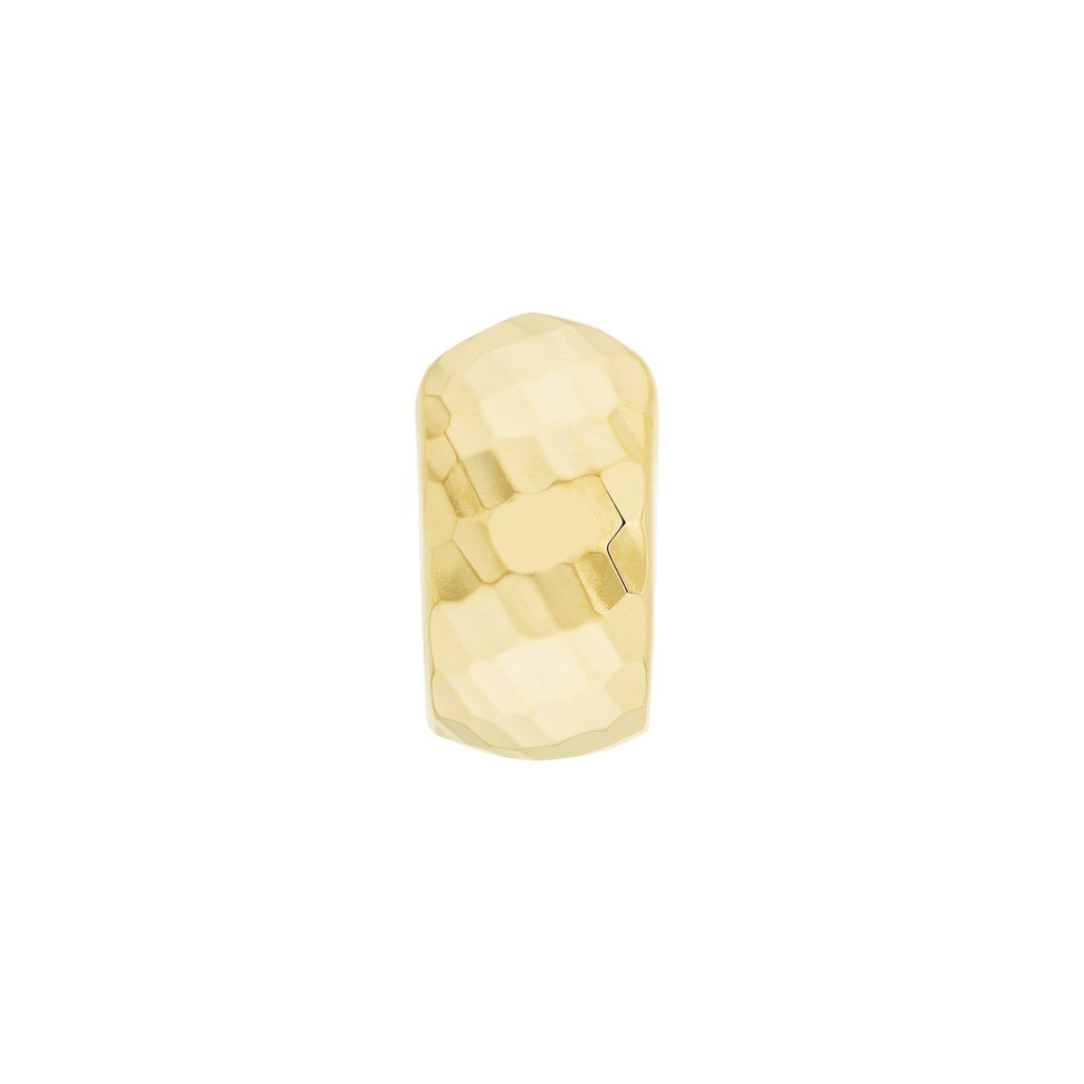 Hammered Gold Huggies - alternate view