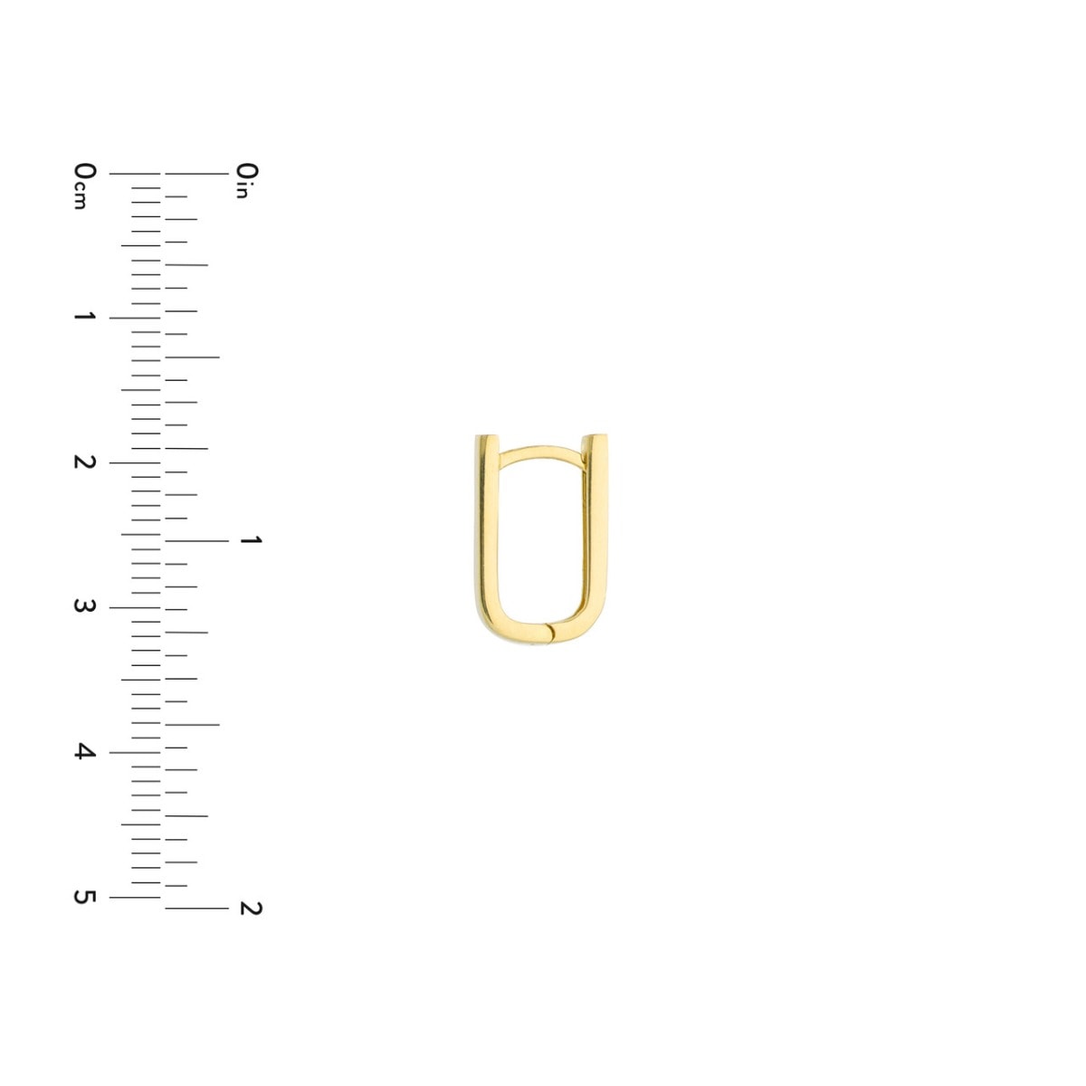 Thin Paper Clip Huggie Earrings view 5