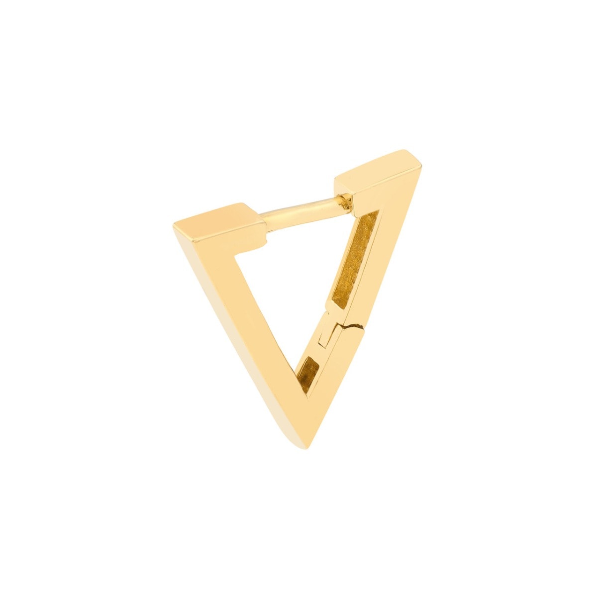 Triangle Mini Hoop Earrings view 3