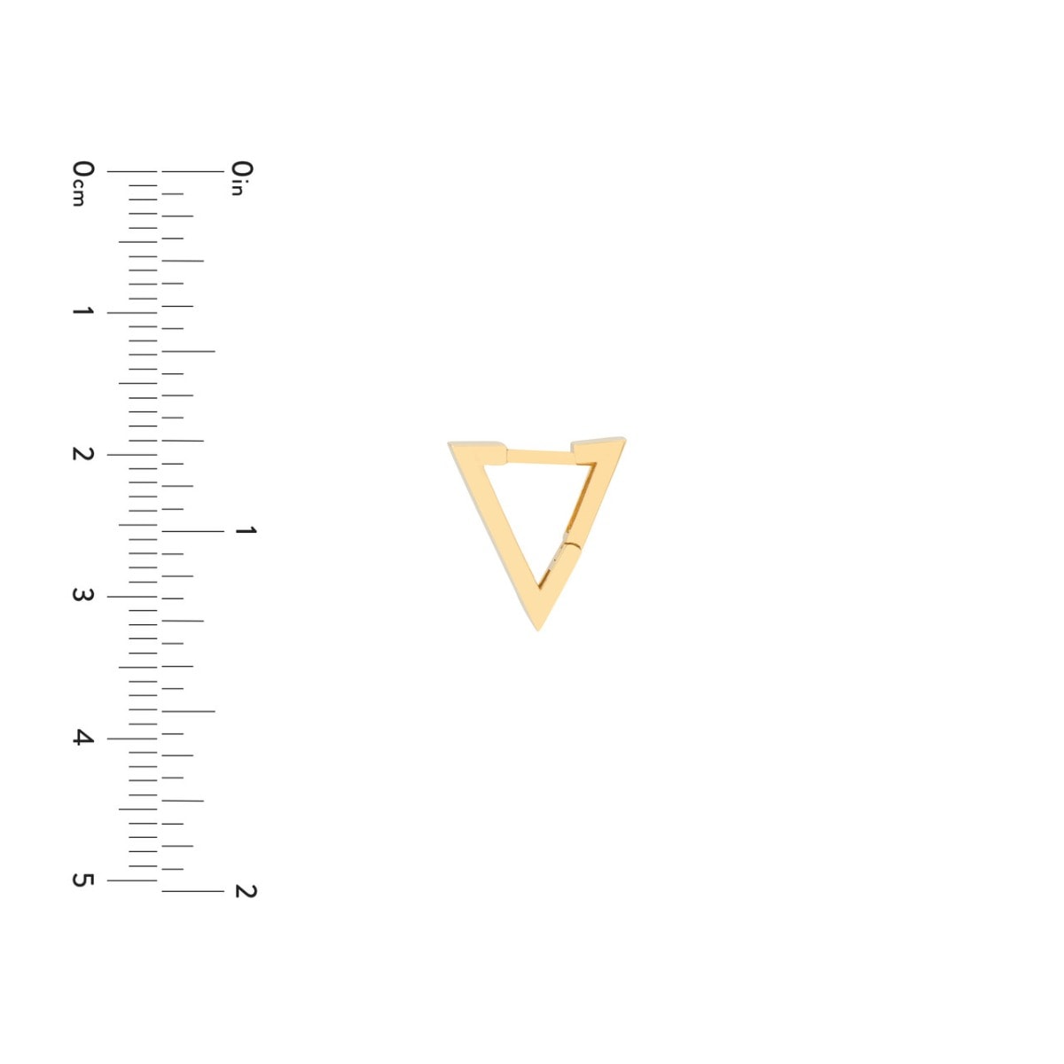 Triangle Mini Hoop Earrings view 5
