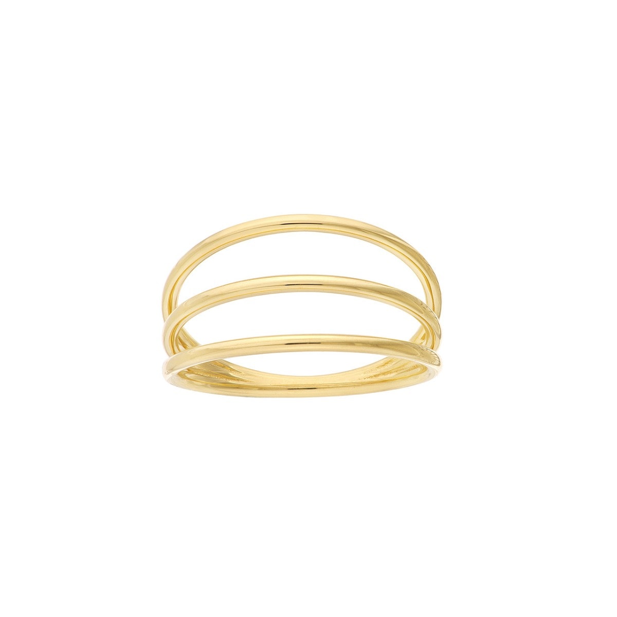 Triple Domed Gold Wire Ring view 1