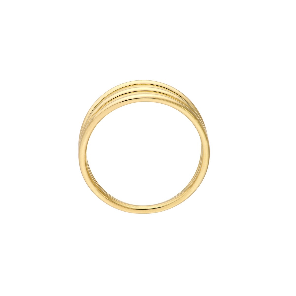 Triple Domed Gold Wire Ring view 4