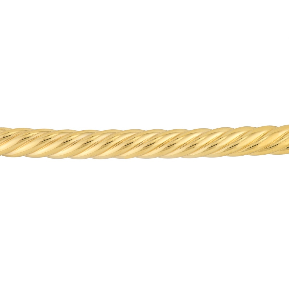 Twirled Gold Bangle view 4