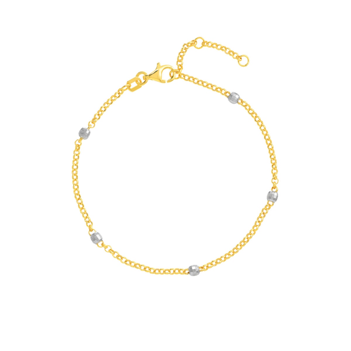 Two-Tone Disco Beads Bracelet view 1
