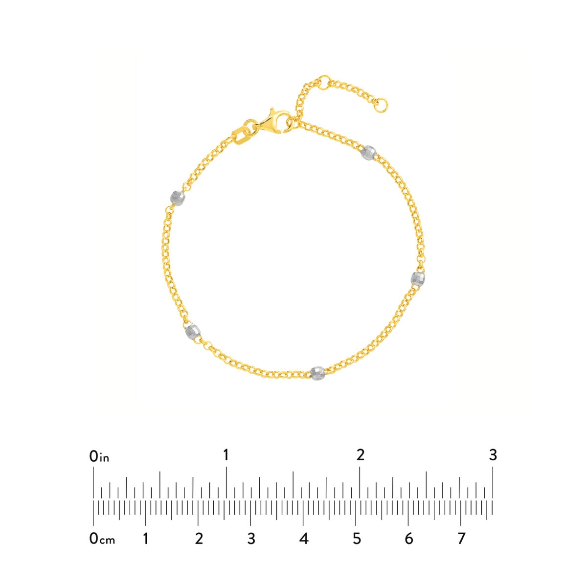 Two-Tone Disco Beads Bracelet view 5