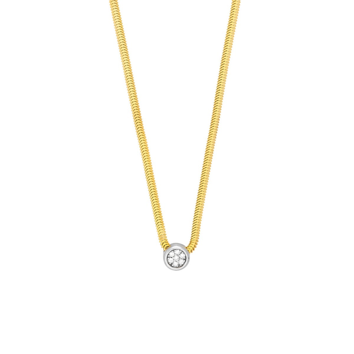 Diamond-Crowned Serpent Necklace view 1