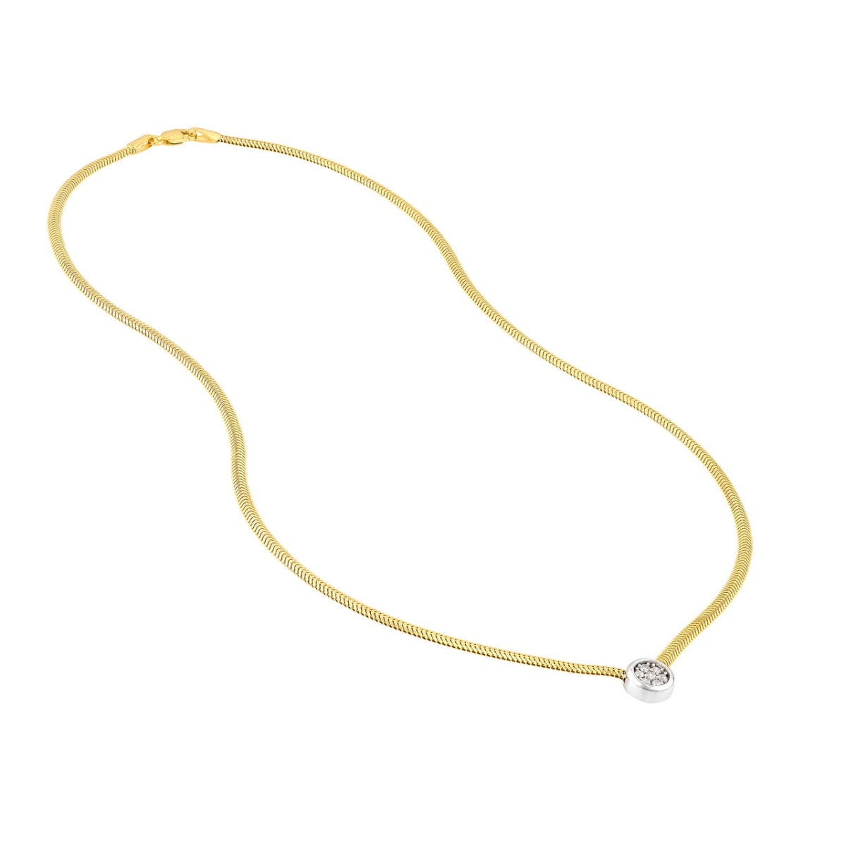 Diamond-Crowned Serpent Necklace view 3
