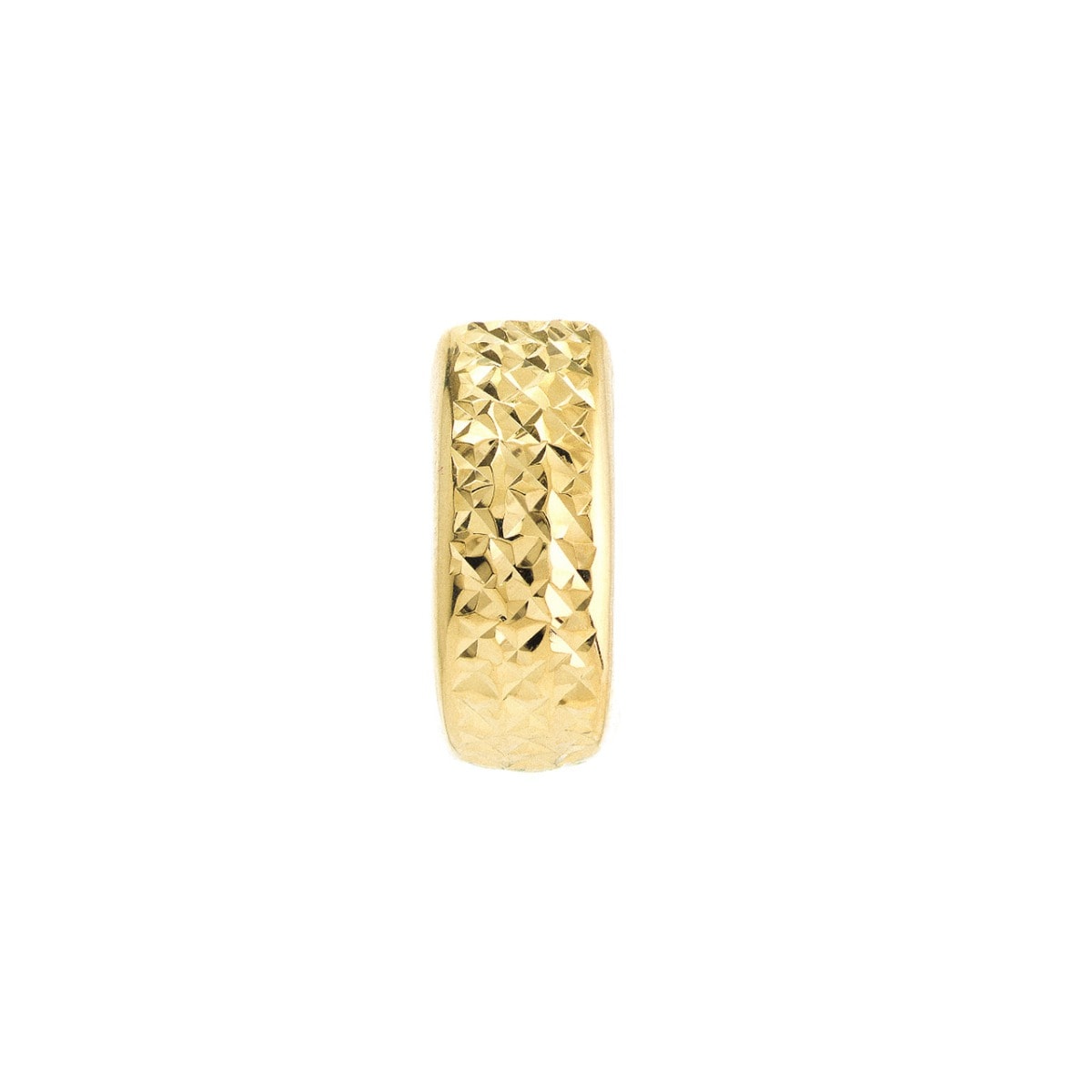 Textured Two Tone Reversible Hoop Earrings view 2