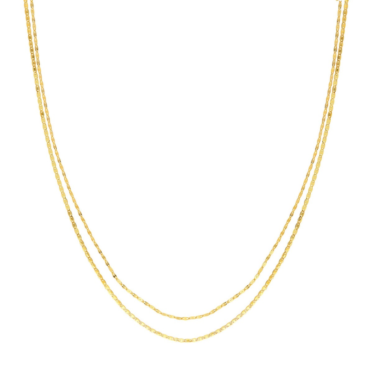Double Gleam Gold Chain view 1