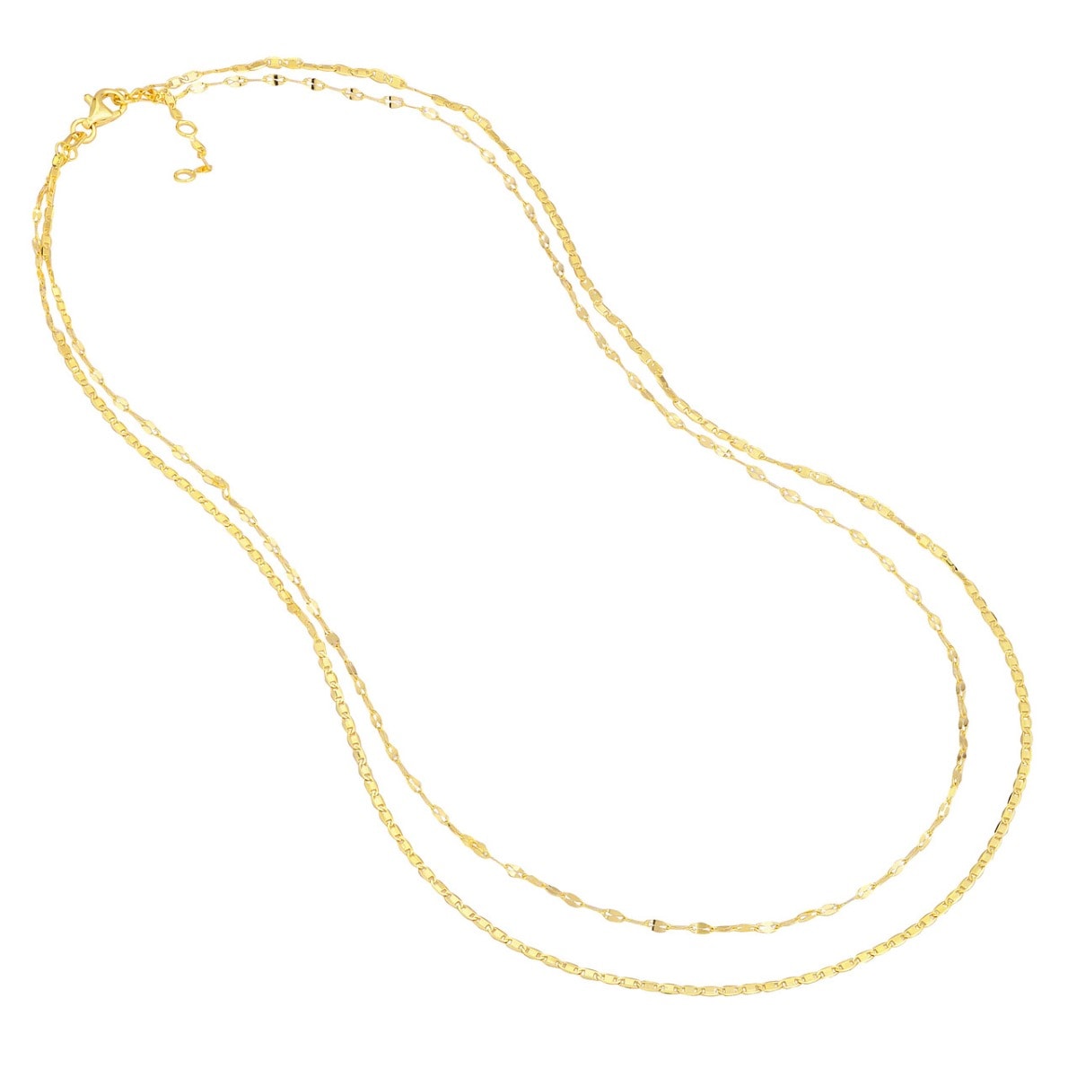 Double Gleam Gold Chain view 4