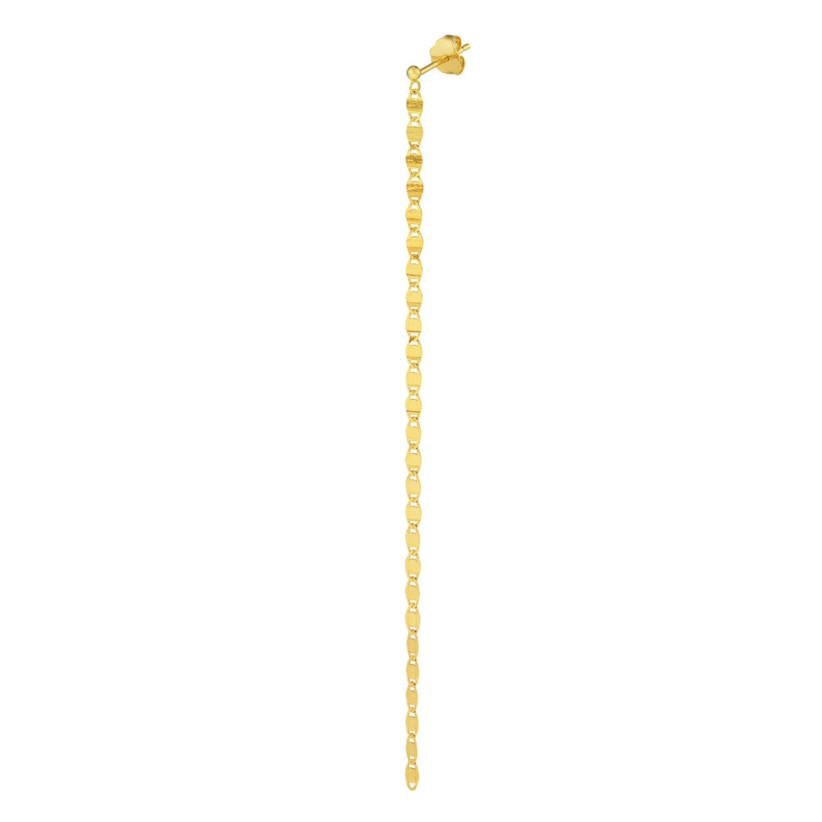 Gold Valentino Chain Drop Earrings view 2