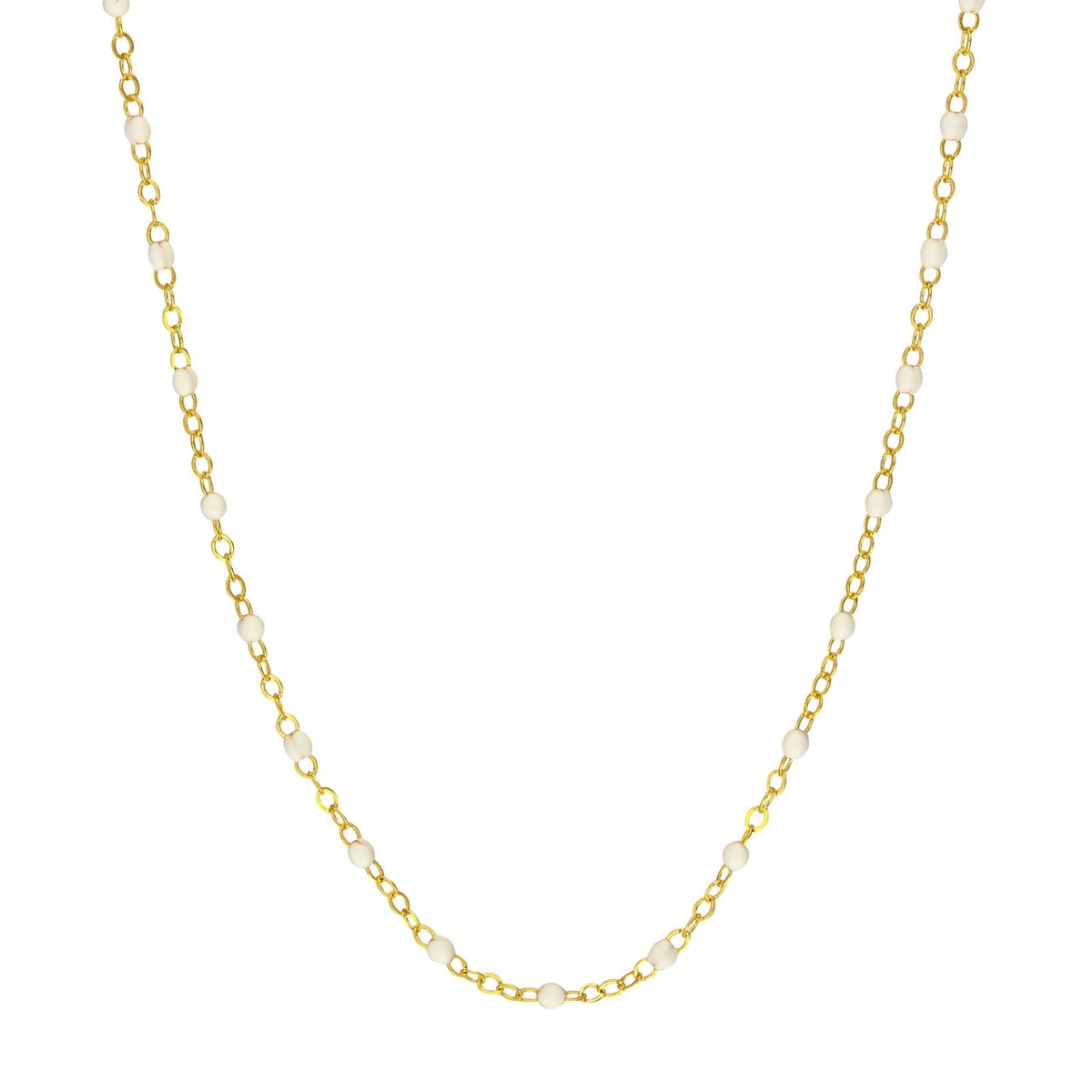 White Whisper Gold Necklace view 1