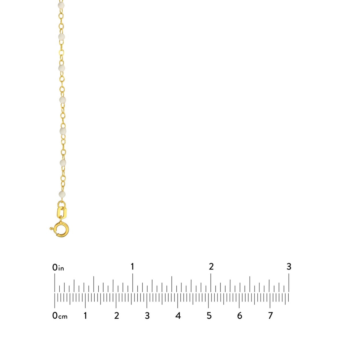 White Whisper Gold Necklace view 8