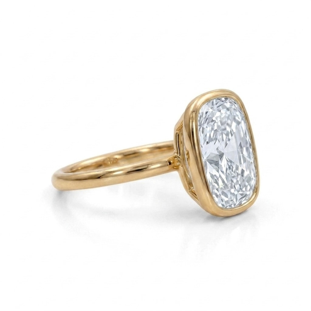 Zoe Kravitz Lab Grown Diamond Engagement Ring view 4