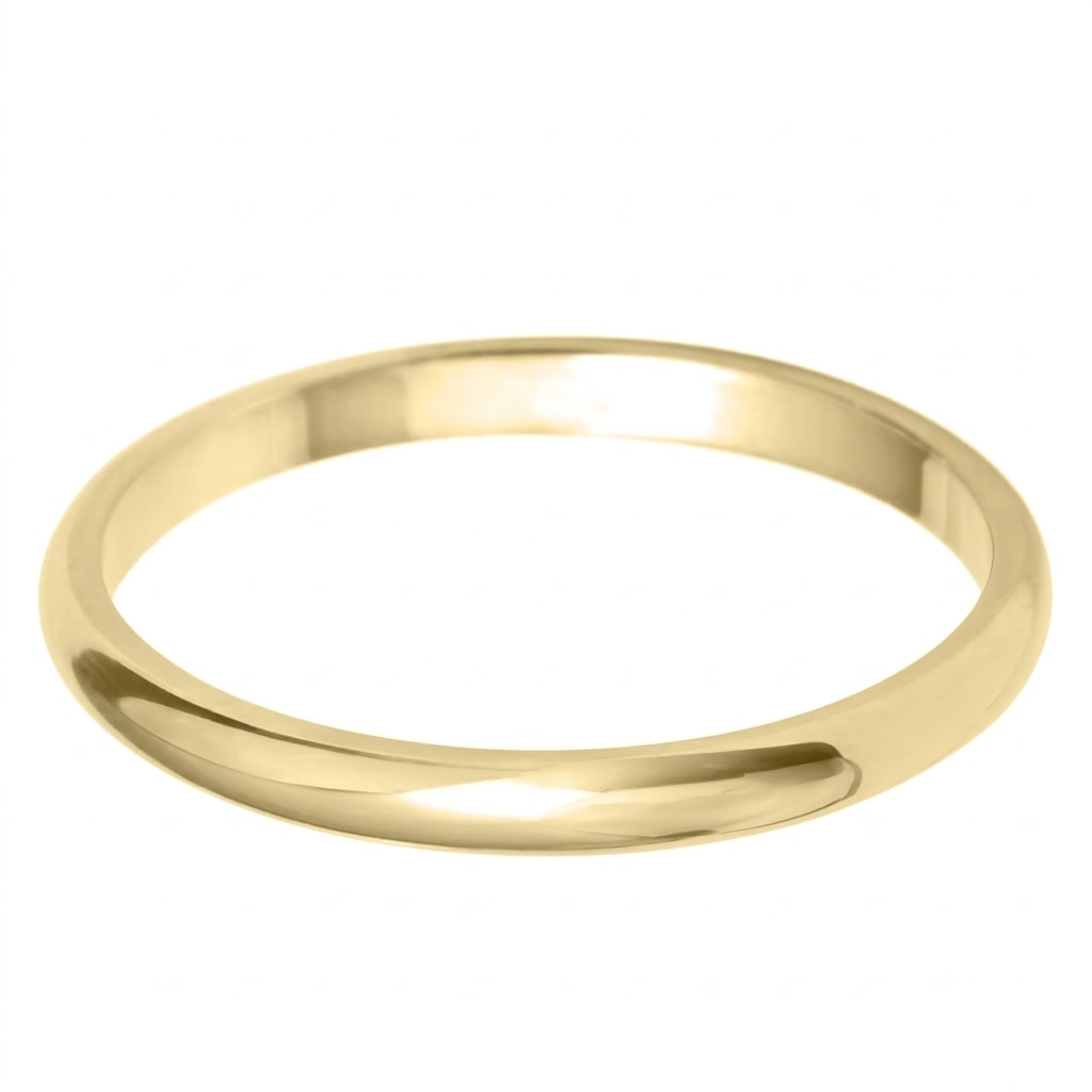 2mm_Classic_D_Shape_Yellow_Gold_Wedding_Band_Studio