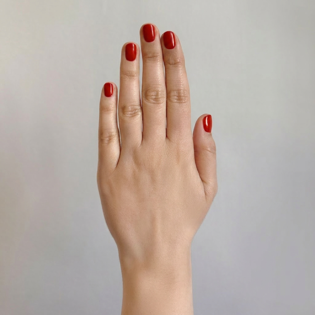 Hand for diamond size comparison