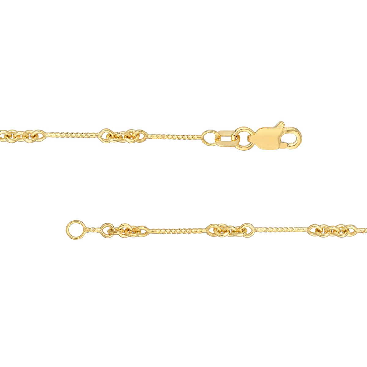 Designer Twist Gold Chain 